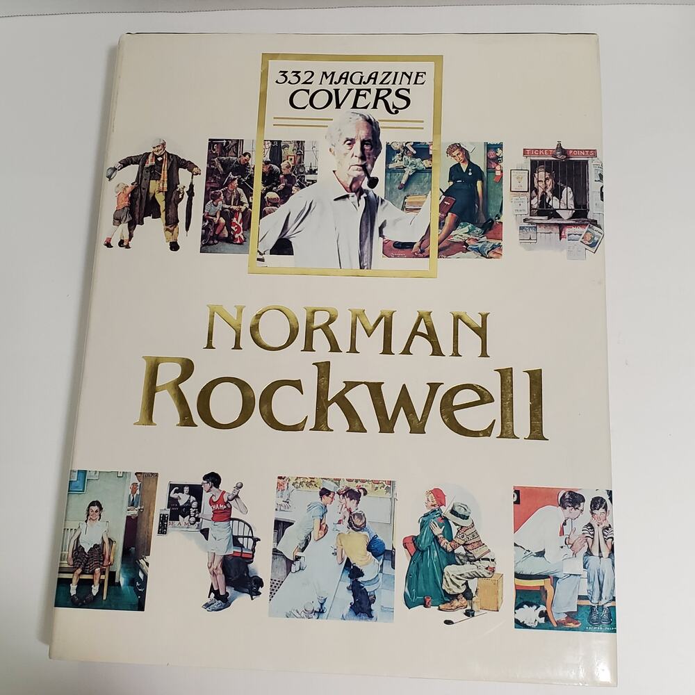 Norman Rockwell 332 Magazine Covers Hardcover 1979 Coffee Table Book 15x12